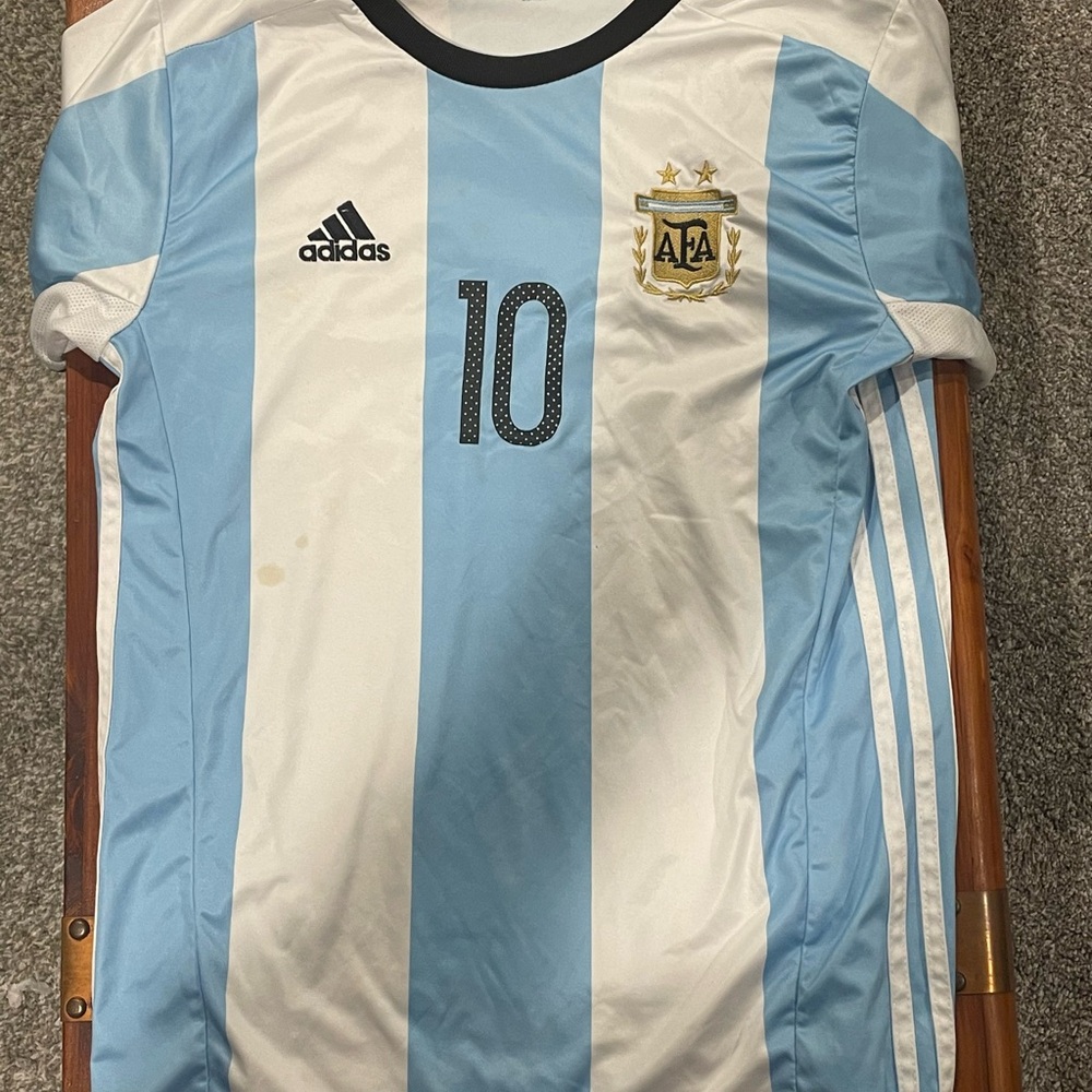 Adidas ClimaCool Jersey in Light Blue and White